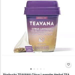 Teavana sealed Citrus Lavender 1case of 4 containers each 15 bags. Total 60 bags